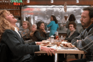 restaurant scene from "When Harry Met Sally"
